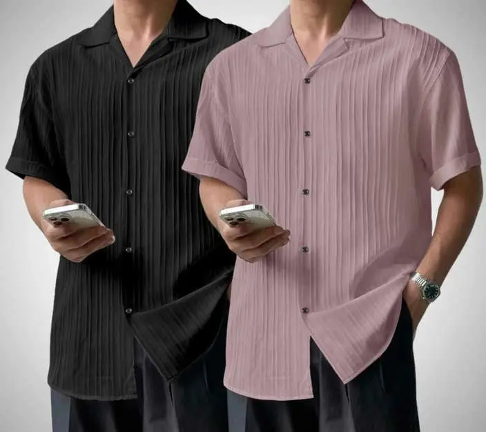 Sleeva Shirt Black-Pink